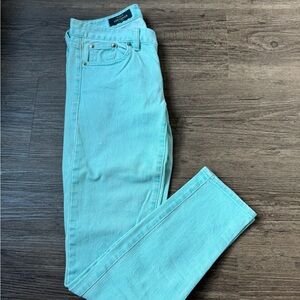 Turquoise J.Crew Toothpick Jeans